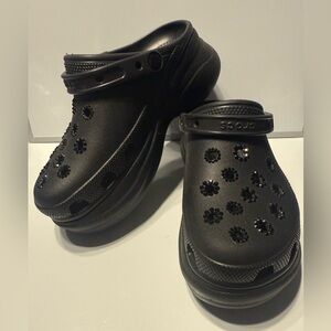 CROCS BAE Embellished Design Black Sandals Women’s US Size 8 New